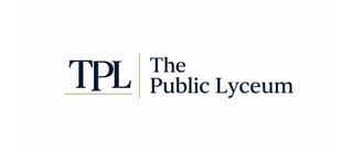 The Public Lyceum TPL logo with text on a white background